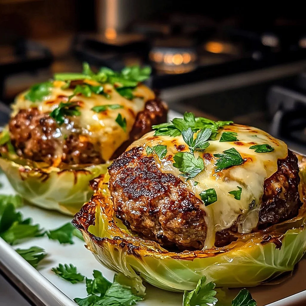 Oven-Baked Cabbage Burgers