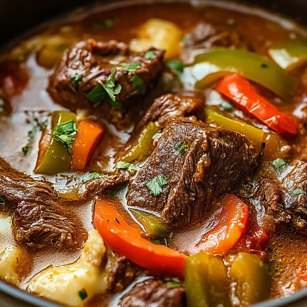 Philly Cheesesteak Soup