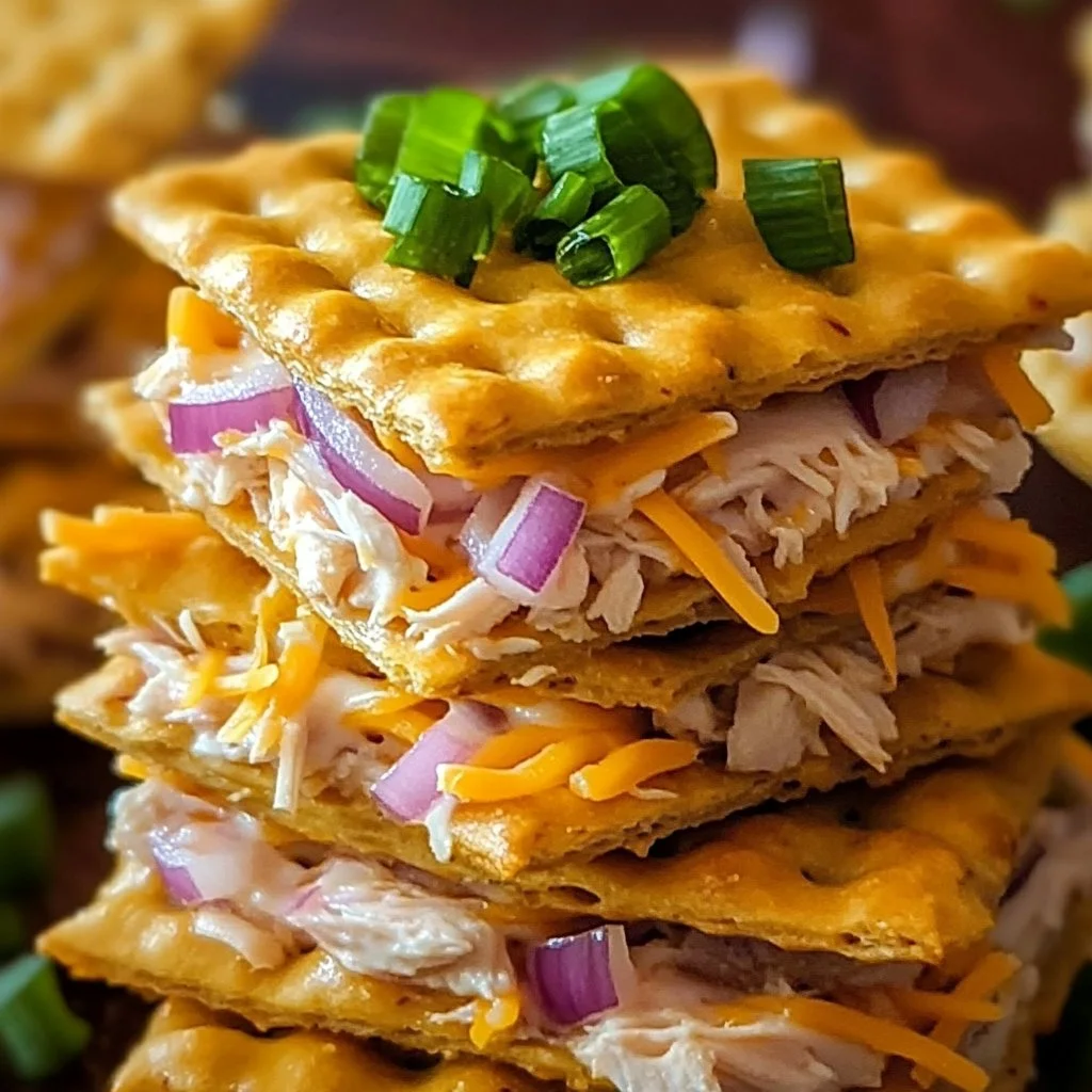 Savory Chicken and Cheese Ritz Crackers
