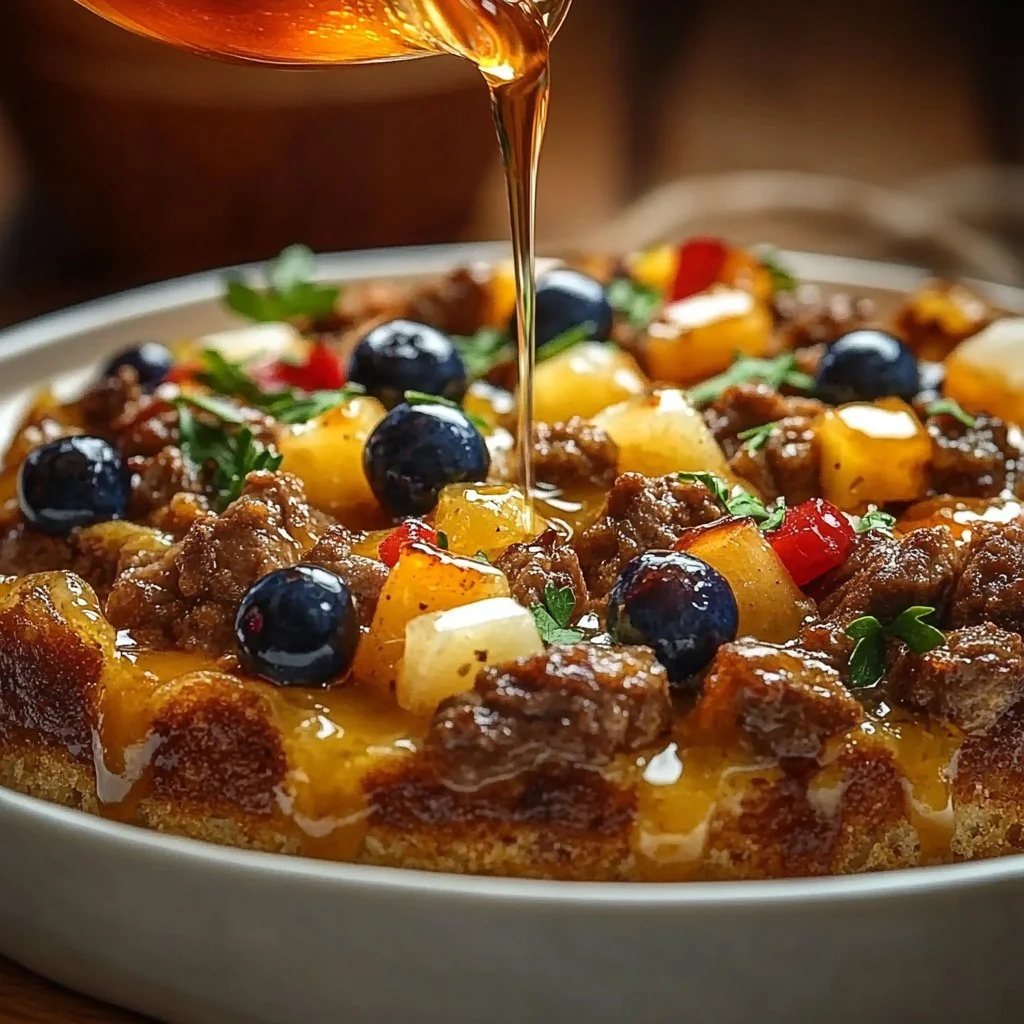 Sweet Maple Beef Breakfast Casserole
