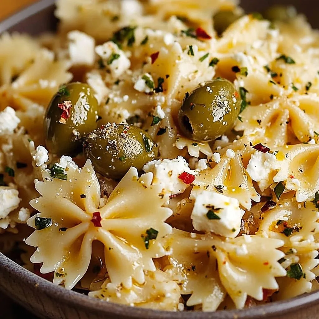 Tossed Pasta with Olives and Feta