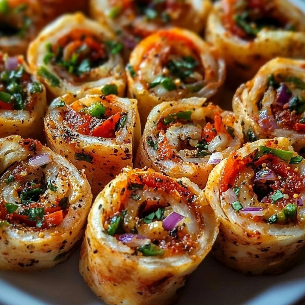 Veggie Pizza Pinwheels