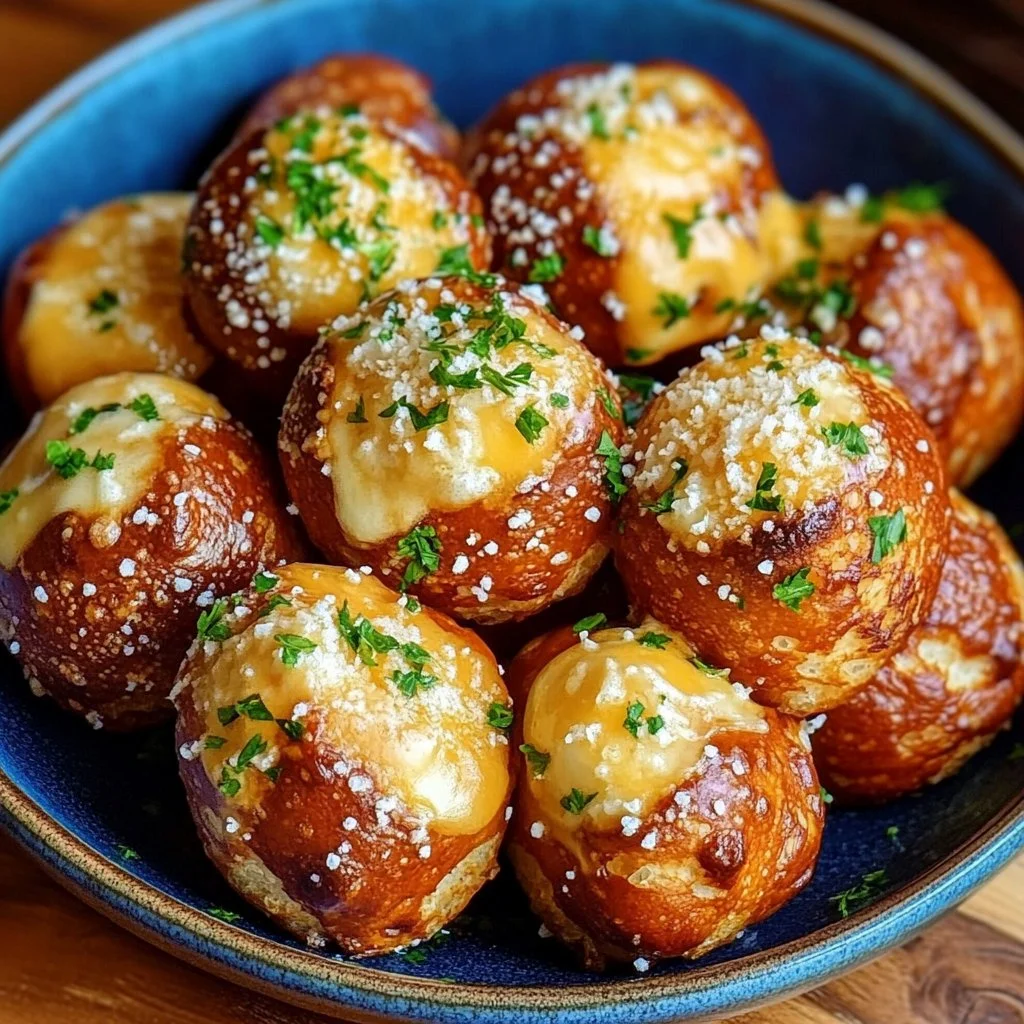 Warm Pretzel Bites Loaded with Gooey Melted Cheese